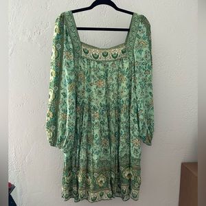 NWOT Spell Folksong Mini Dress.  Never worn size medium.